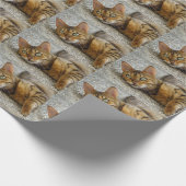 Mooie bengaals kat cadeaupapier (Hoek)