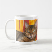 Mooie bengaals kat koffiemok (Links)