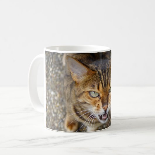 Mooie bengaals kat koffiemok (Voorkant links)