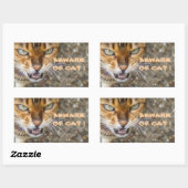 Mooie bengaals kat rechthoekige sticker (Vel)