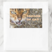 Mooie bengaals kat rechthoekige sticker (Tas)