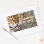 Mooie bengaals kat rechthoekige sticker (Envelop)