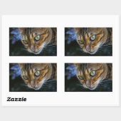 Mooie bengaals kat rechthoekige sticker (Vel)