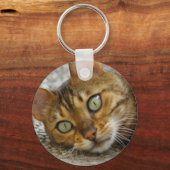 Mooie bengaals kat sleutelhanger (Voorkant)