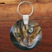 Mooie bengaals kat sleutelhanger (Voorkant)