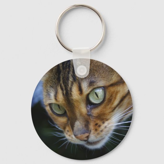 Mooie bengaals kat sleutelhanger (Voorkant)