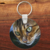 Mooie bengaals kat sleutelhanger (Voorkant)