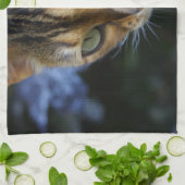 Mooie bengaals kat theedoek (Gevouwen)