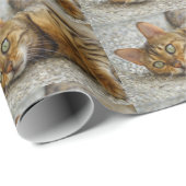 Mooie Bengaalse kat Cadeaupapier (Rol Hoek)