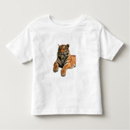 Mooie Bengal Tiger Face & Paws-foto Kinder Shirts