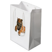 Mooie Bengal Tiger Face & Paws-foto Medium Cadeauzakje (Achterkant Gekanteld)