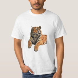 Mooie Bengal Tiger Face & Paws-foto T-shirt