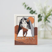 Mooie Berberse vrouw van Marrakech Marokko Briefkaart (Staand voorkant)