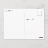 Mooie berg en Paarse lucht Briefkaart (Achterkant)