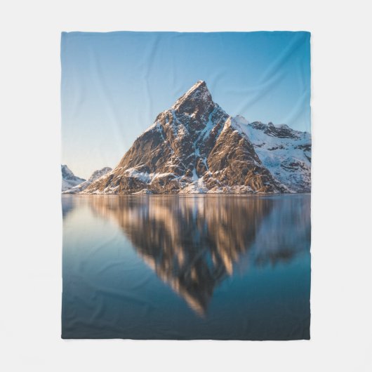 Mooie berg fleece deken (Voorkant)