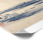 Mooie berg Fuji in Japan, ongeveer 1800 jaar Poster (Hoek)