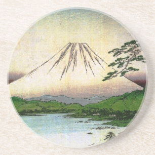 Mooie berg Fuji in Japan, ongeveer 1800 jaar Zandsteen Onderzetter