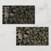 Mooie berg hout visitekaartje (Voorkant / Achterkant)