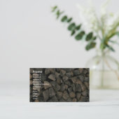 Mooie berg hout visitekaartje (Staand voorkant)