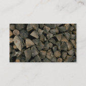 Mooie berg hout visitekaartje (Achterkant)