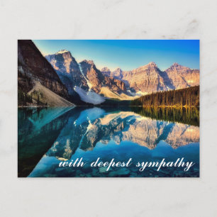 Mooie Berg Rustig Meer Water Scène Sympathie Briefkaart