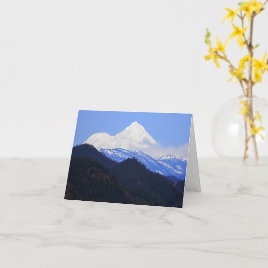 Mooie berg Shasta...
 . Kaart (Gele Bloem)