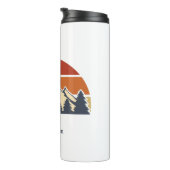 Mooie berg zonsondergang monogram thermosbeker (Geroteerd rechts)