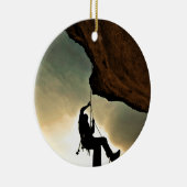 Mooie bergbeklimmer keramisch ornament (Rechts)