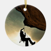 Mooie bergbeklimmer keramisch ornament (Voorkant)