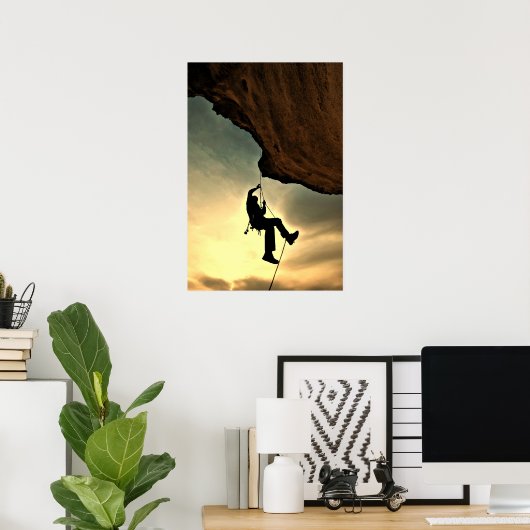 Mooie bergbeklimmer poster (Thuiskantoor)