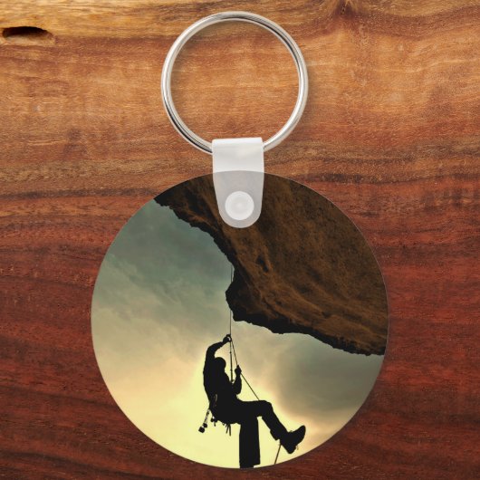 Mooie bergbeklimmer sleutelhanger (Voorkant)