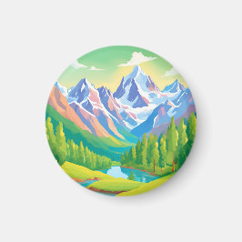 Mooie bergen magneet