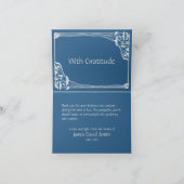 Mooie bergen meer begrafenissympathie bedankt kaart (Binnen)