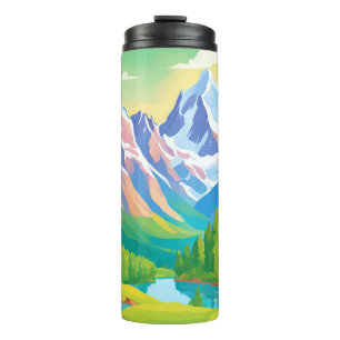 Mooie bergen thermosbeker