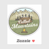 Mooie bergkamp | Afgesneden Sticker (Vel)