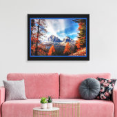 Mooie berglandschap canvasprint canvas afdruk (Insitu (Woonkamer))