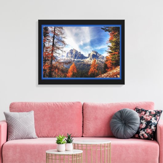 Mooie berglandschap canvasprint canvas afdruk (Insitu (Woonkamer))