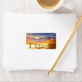 Mooie berglandschap etiket (Insitu)