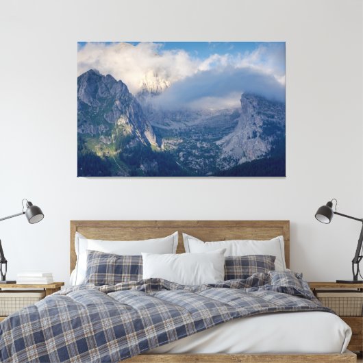 Mooie berglandschappen canvas afdruk (Insitu (Slaapkamer))