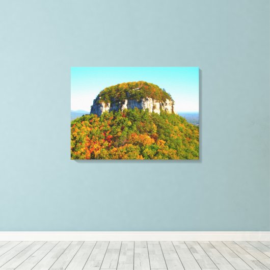 Mooie berglandschappen canvas afdruk (Insitu (Houten vloer))