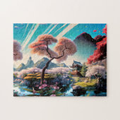 Mooie berglandschapskunst legpuzzel (Horizontaal)