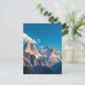 Mooie bergtop briefkaart (Staand voorkant)