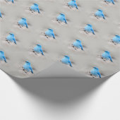 Mooie bergvogel cadeaupapier (Hoek)