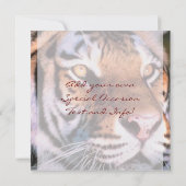 Mooie berichten van de tijger save the date (Achterkant)