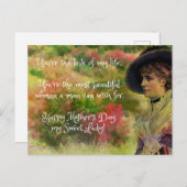 Mooie berichtensband voor de vrouw Moederdag Briefkaart (Voorkant / Achterkant)