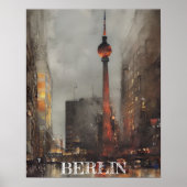 Mooie Berlijn Alexanderplatz Illustratie Poster (Voorkant)