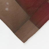 Mooie Berner Berner Hond met Santa Hat Fleece Deken (Hoek)