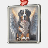 Mooie Berner Berner Hond met Vleugels Metalen Ornament (Links)