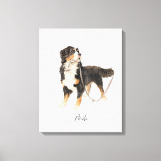 Mooie Berner Sennenhond genaamd Milo Canvas Afdruk