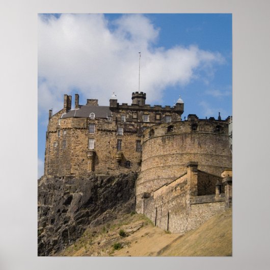 Mooie beroemde reus Edinburgh Castle in Poster (Voorkant)